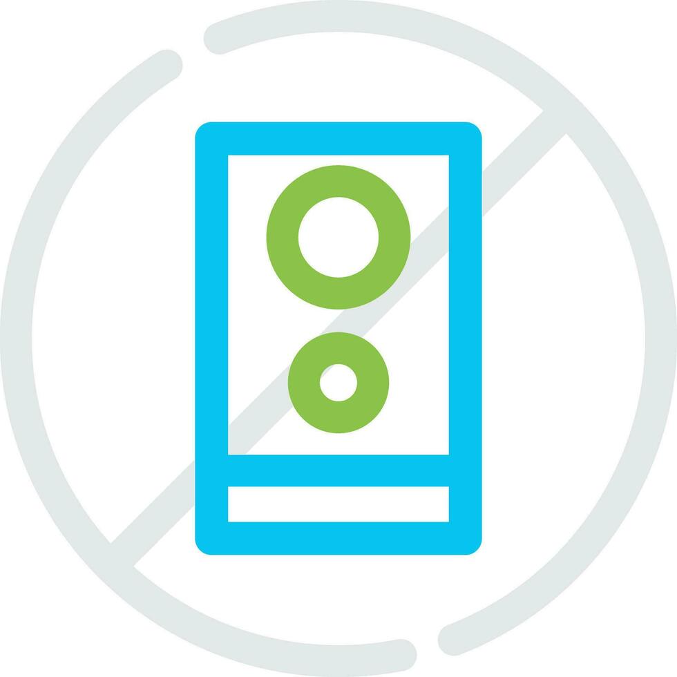 No Phone Creative Icon Design vector