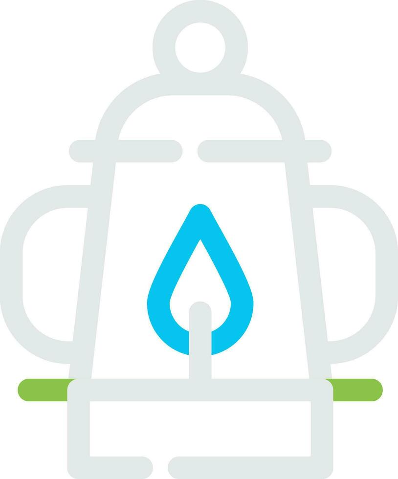 Oil Lamp Creative Icon Design vector