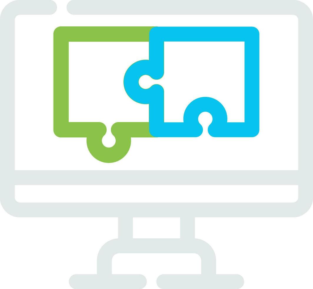 Puzzle Creative Icon Design vector