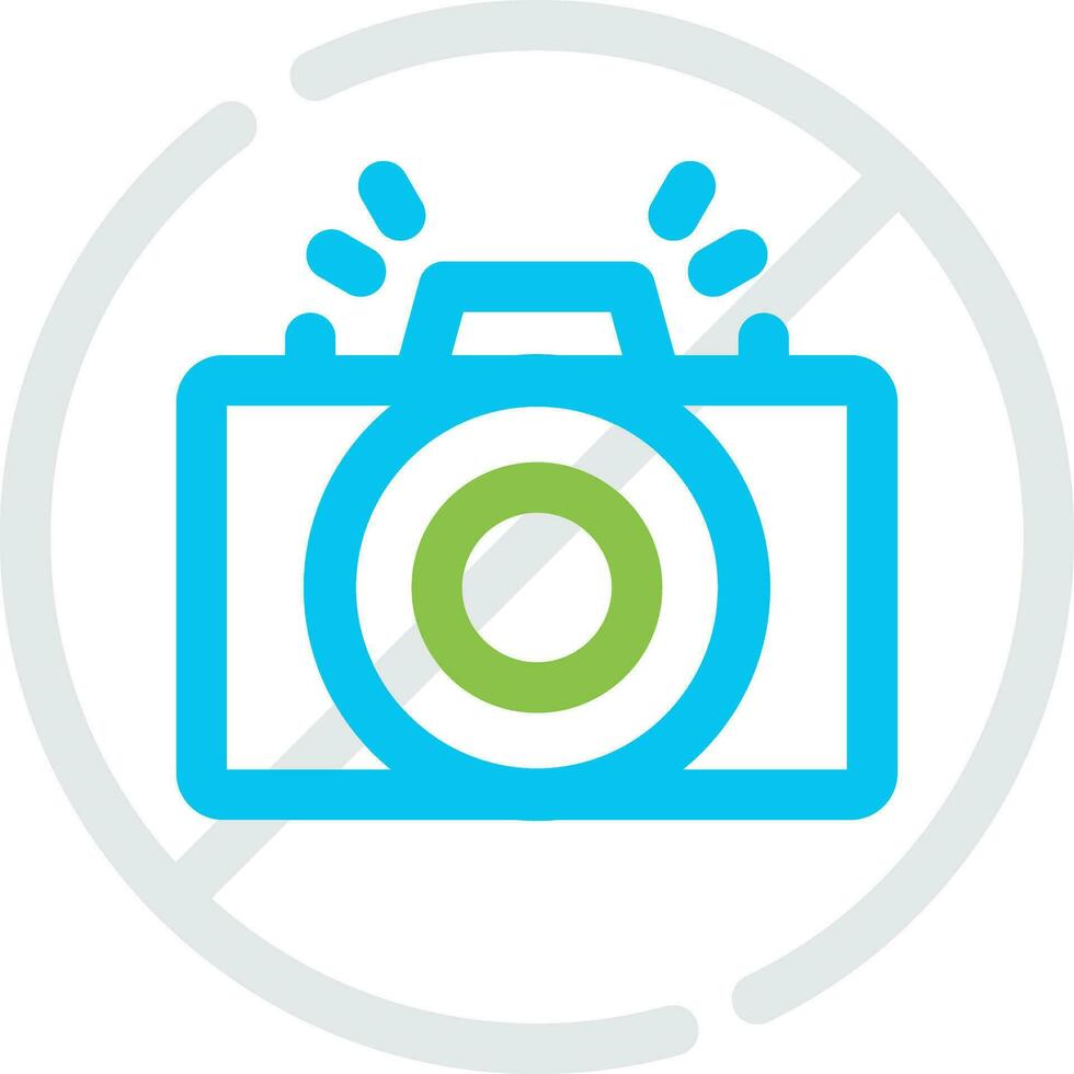 No Camera Creative Icon Design vector