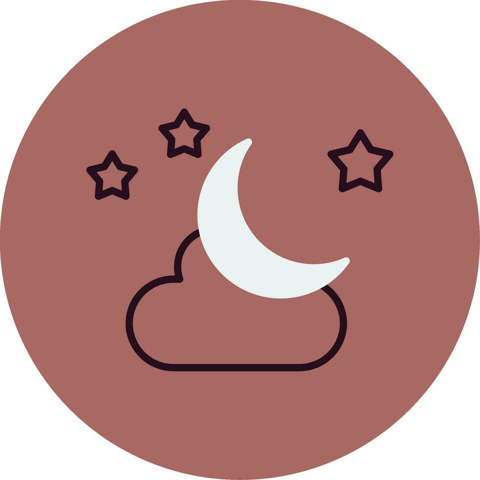 icono de vector de luna