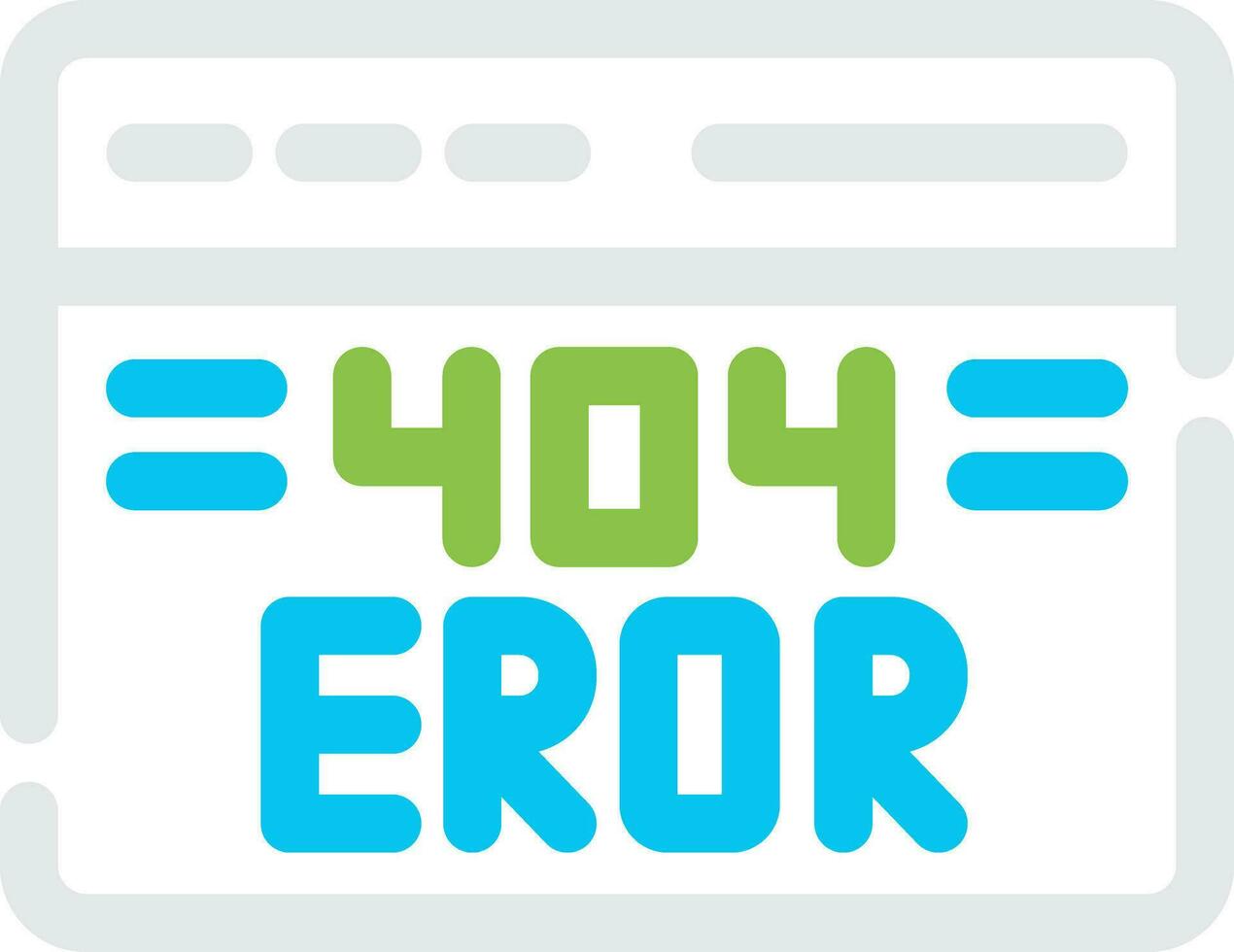 404 Error Creative Icon Design vector