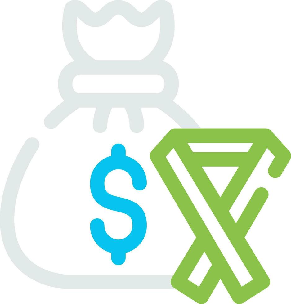 Money Bag Creative Icon Design vector