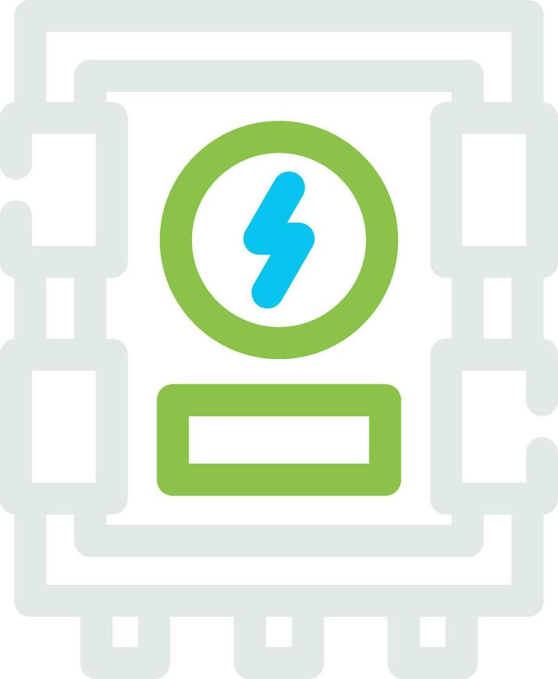 Electrical Panel Creative Icon Design vector