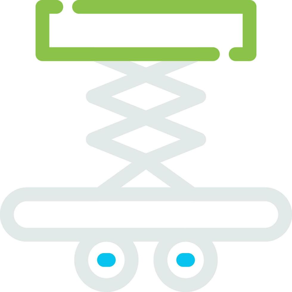 Car Lifter Creative Icon Design vector