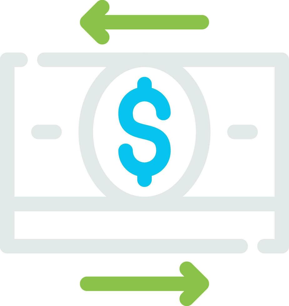 Money Transfer Creative Icon Design vector