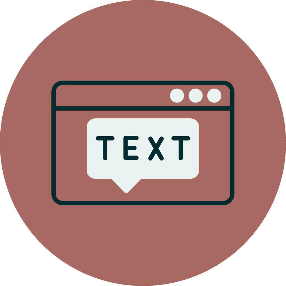 Text Vector Icon