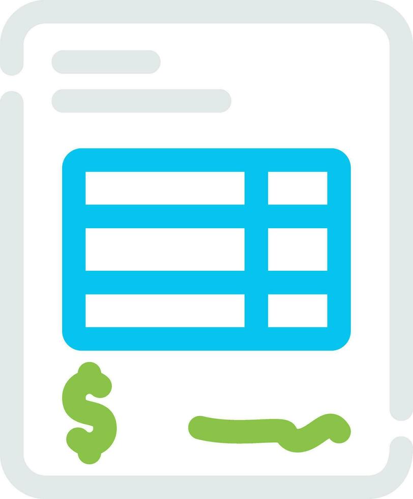 Invoice Creative Icon Design vector