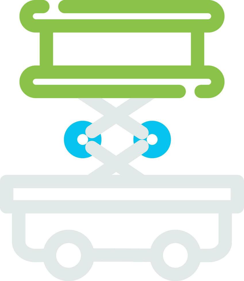 Scissor Lift Creative Icon Design vector