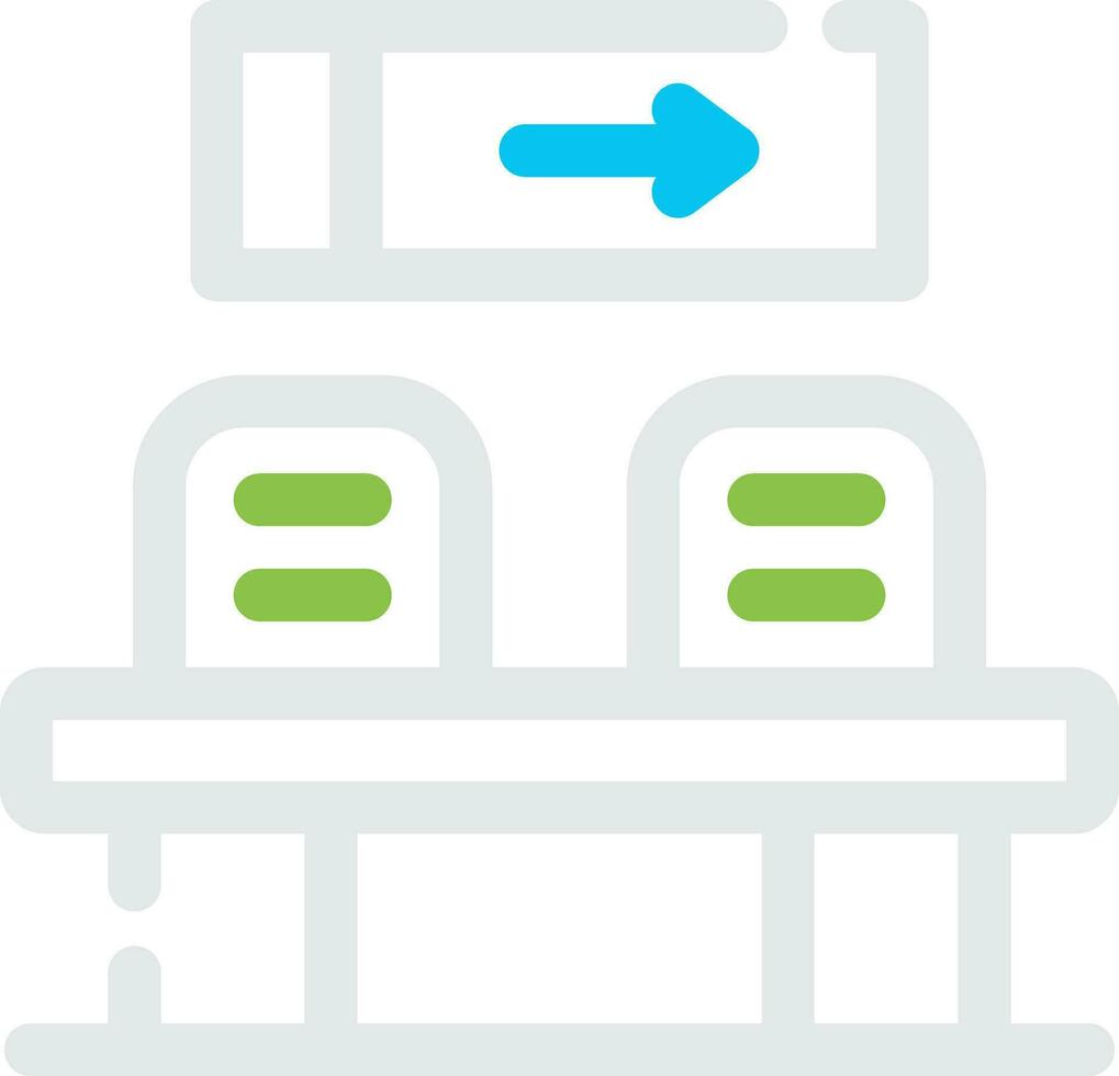 Waiting Room Creative Icon Design vector