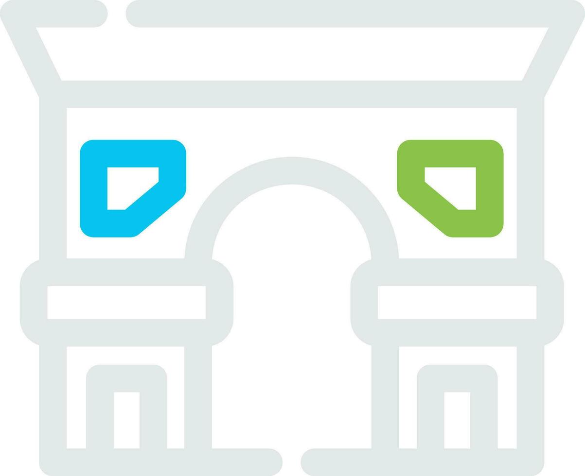 diseño de icono creativo de arc de triomphe vector