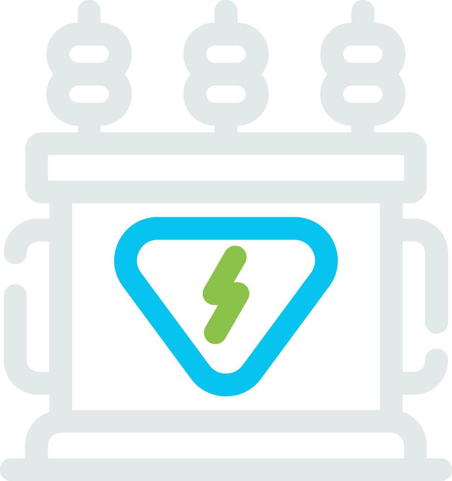 Power Transformer Creative Icon Design vector