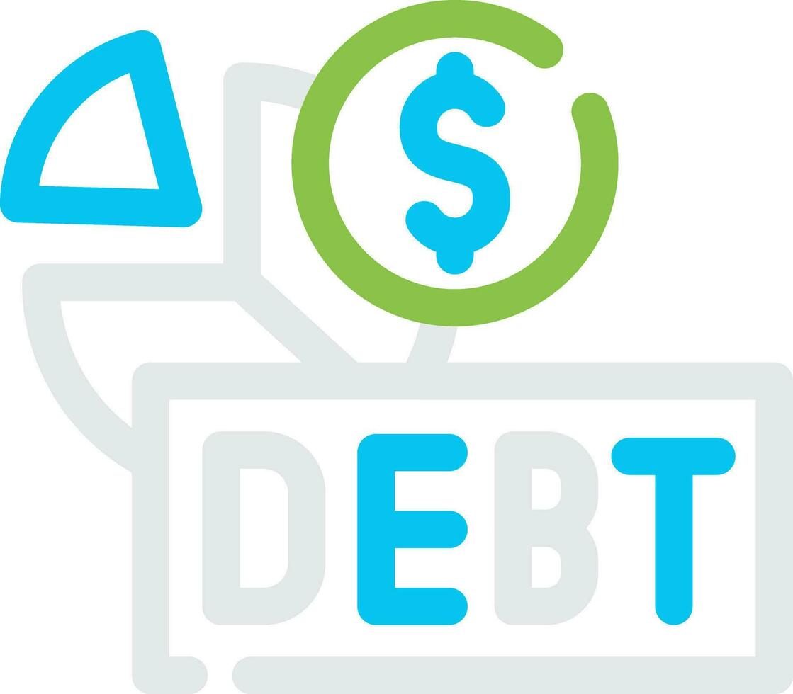 Debt Creative Icon Design vector