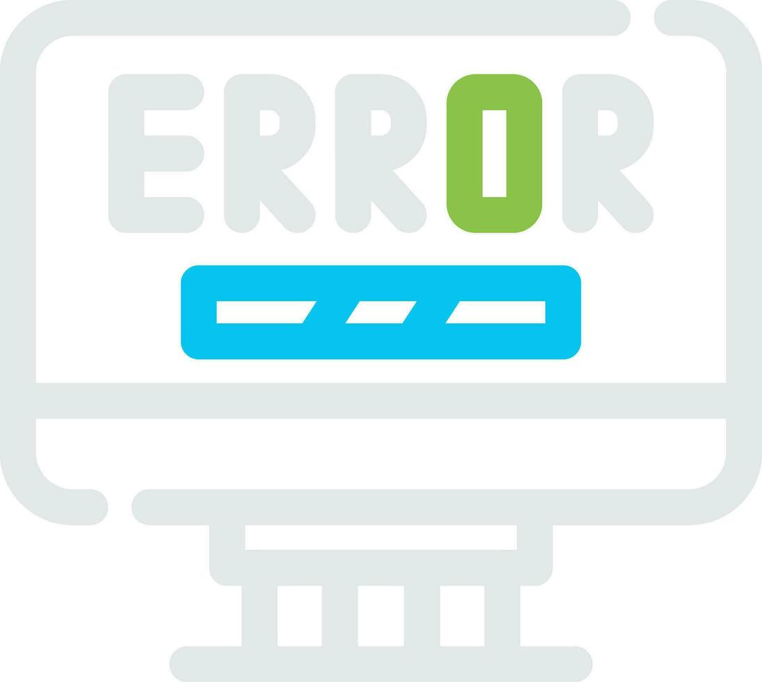 diseño de icono creativo de error vector