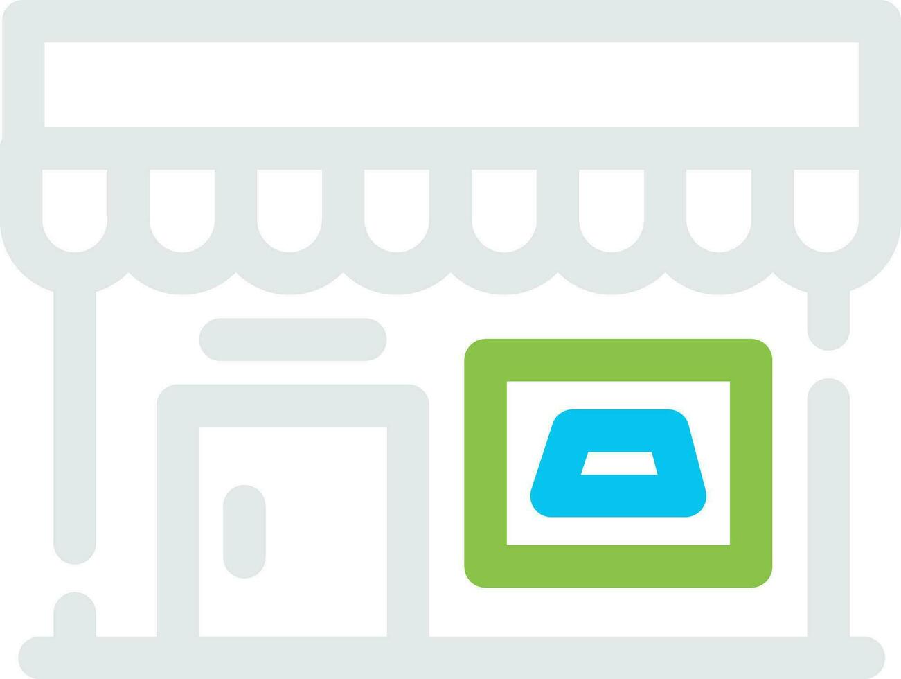 Shop Creative Icon Design vector
