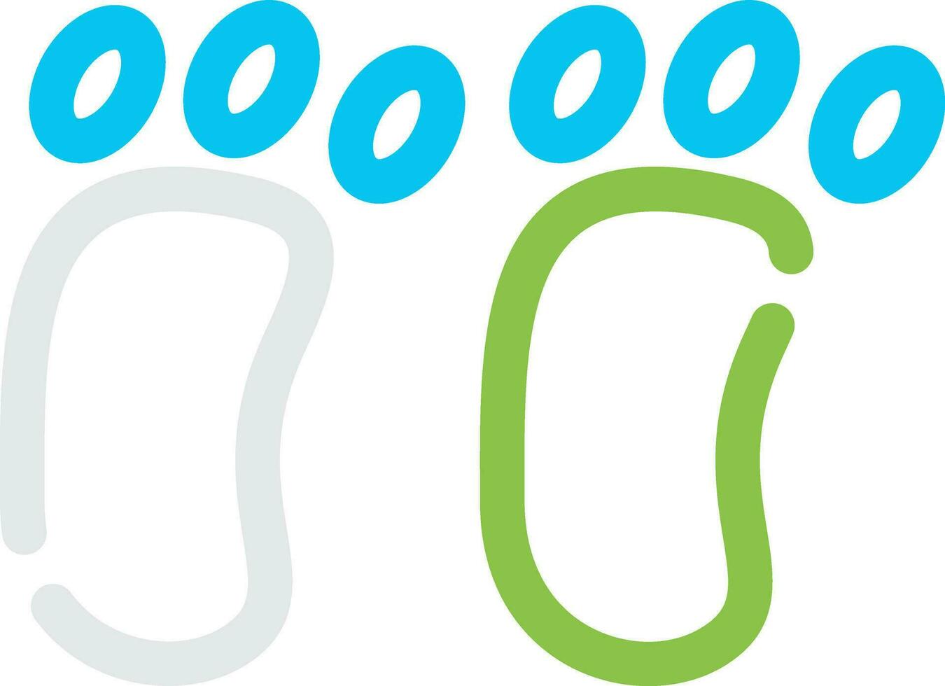 Footprint Creative Icon Design vector