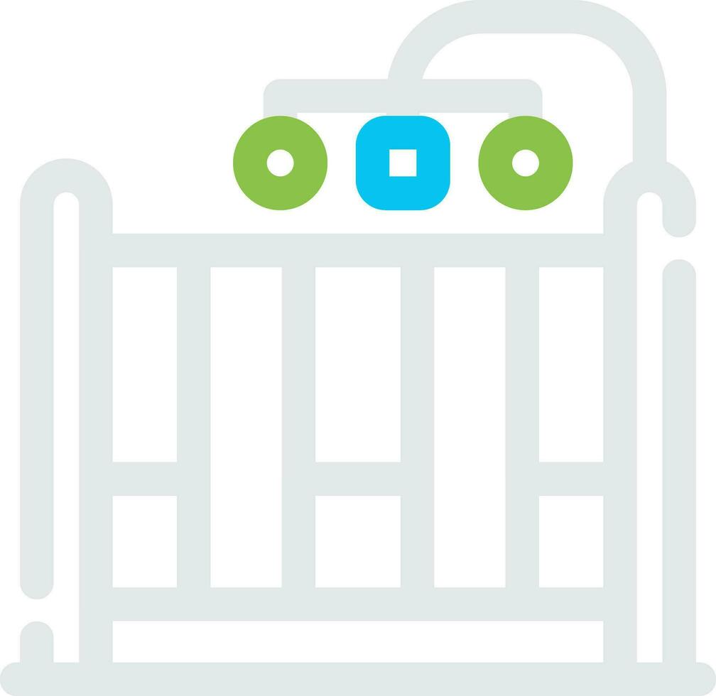 Baby Crib Creative Icon Design vector