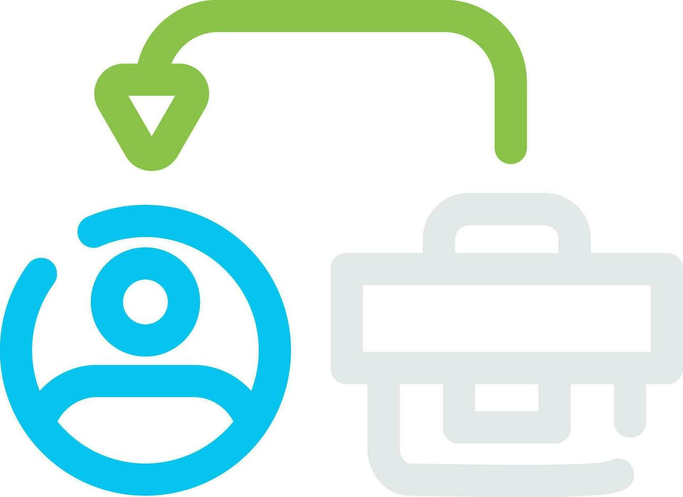 B2C Creative Icon Design vector