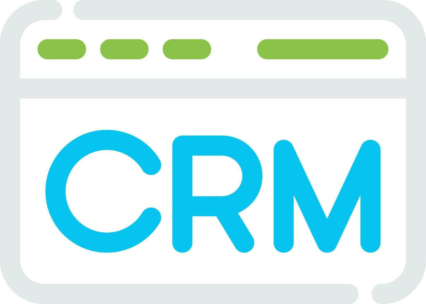 crm creativo icono diseño vector