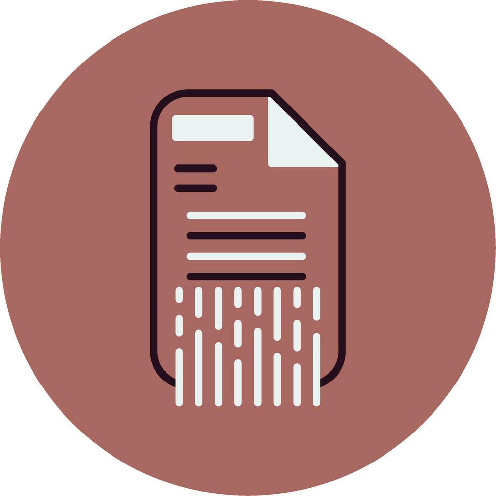 Shredding Vector Icon
