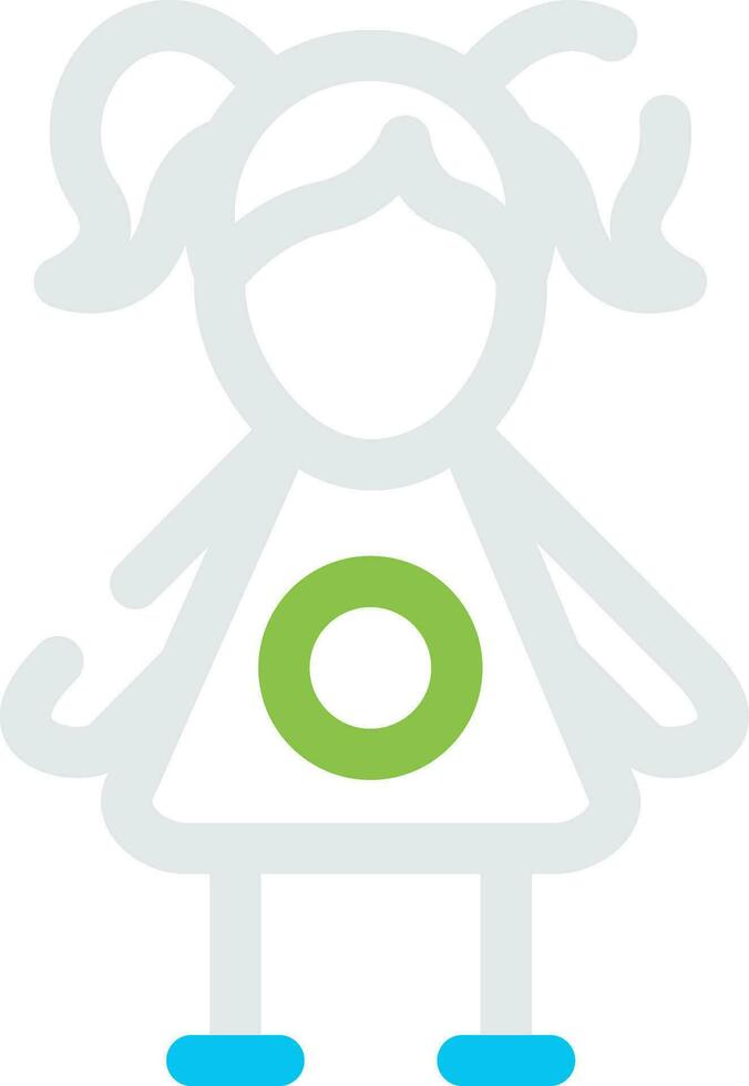 Doll Creative Icon Design vector
