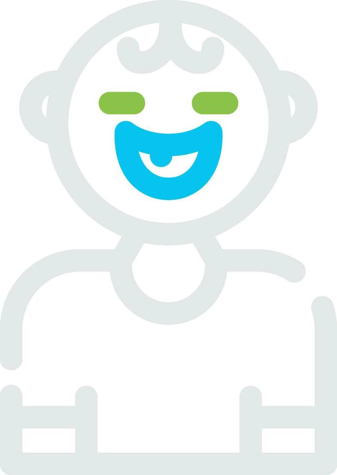 Baby Smile Creative Icon Design vector