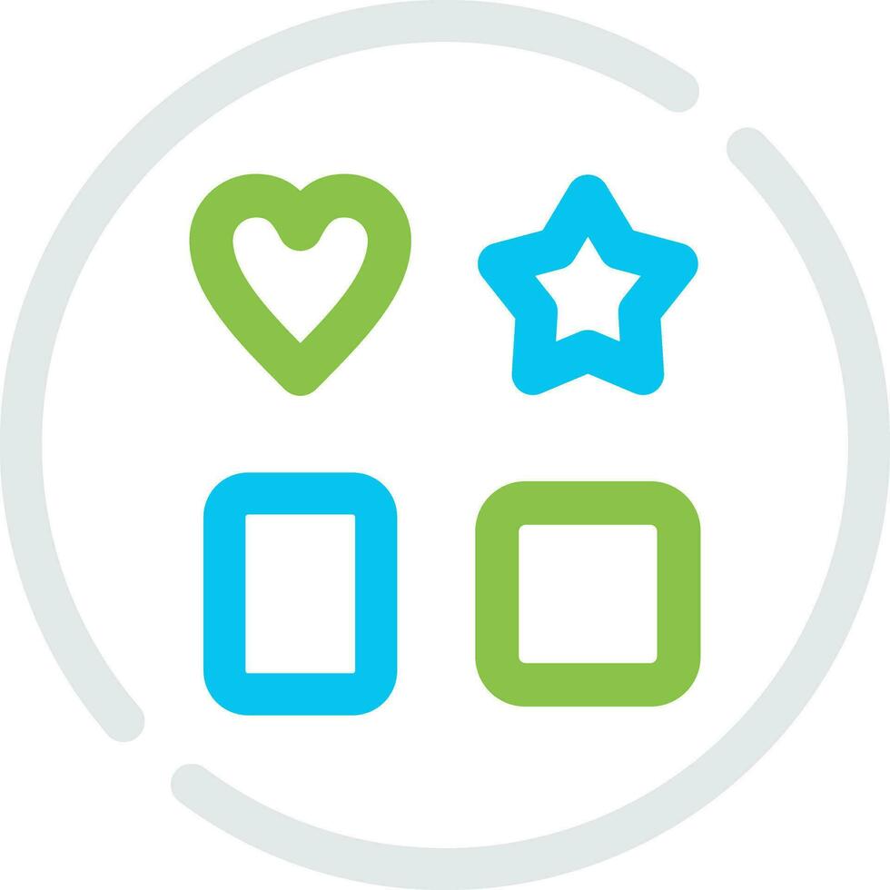Shape Toy Creative Icon Design vector