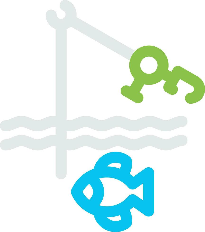 Fishing Holiday Creative Icon Design vector