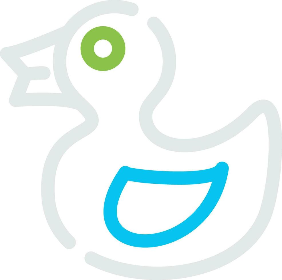 Rubber Duck Creative Icon Design vector