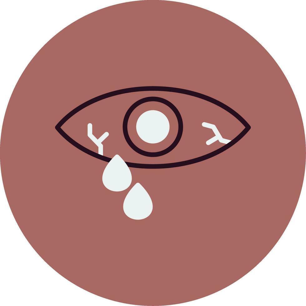 acuoso ojo vector icono