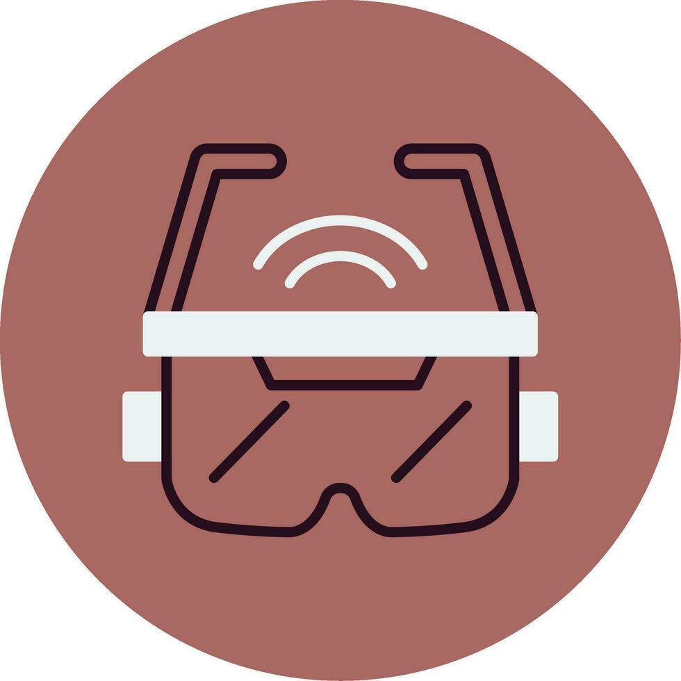 icono de vector de gafas ar