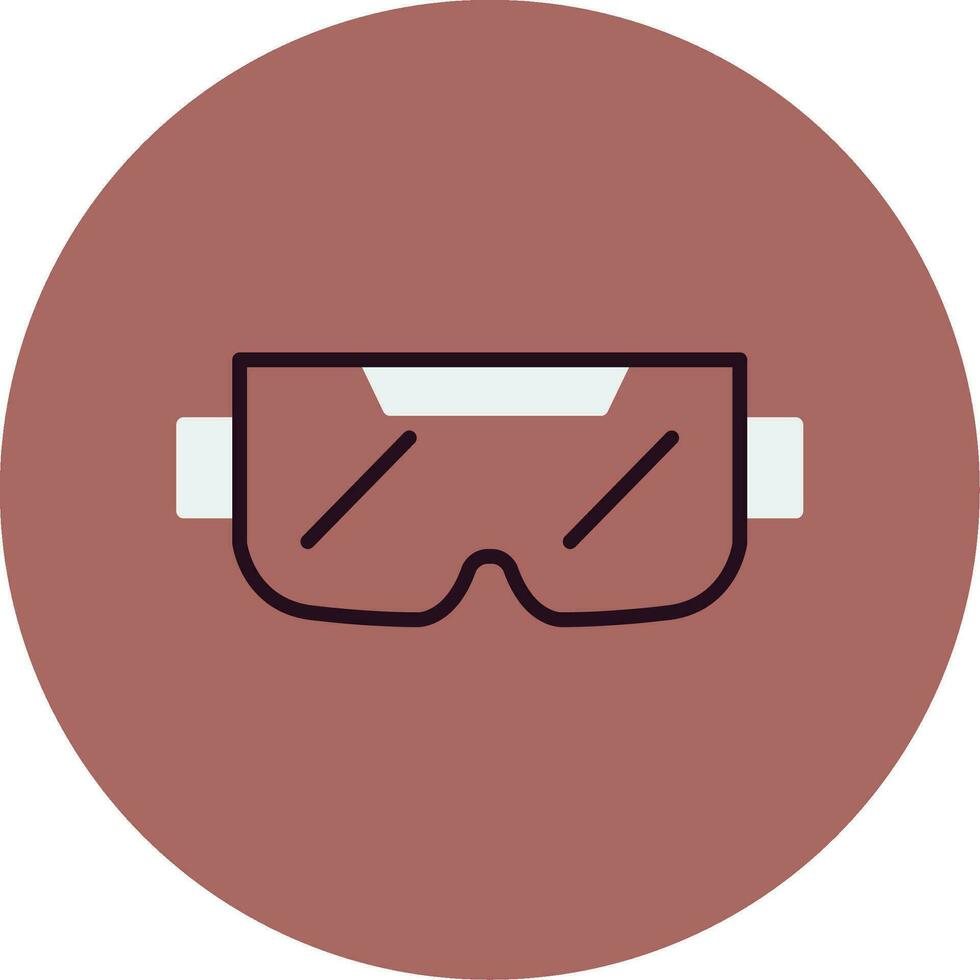 icono de vector de gafas ar