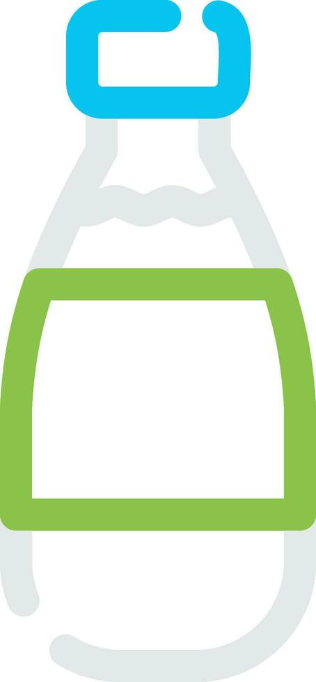 Milk Bottle Creative Icon Design vector