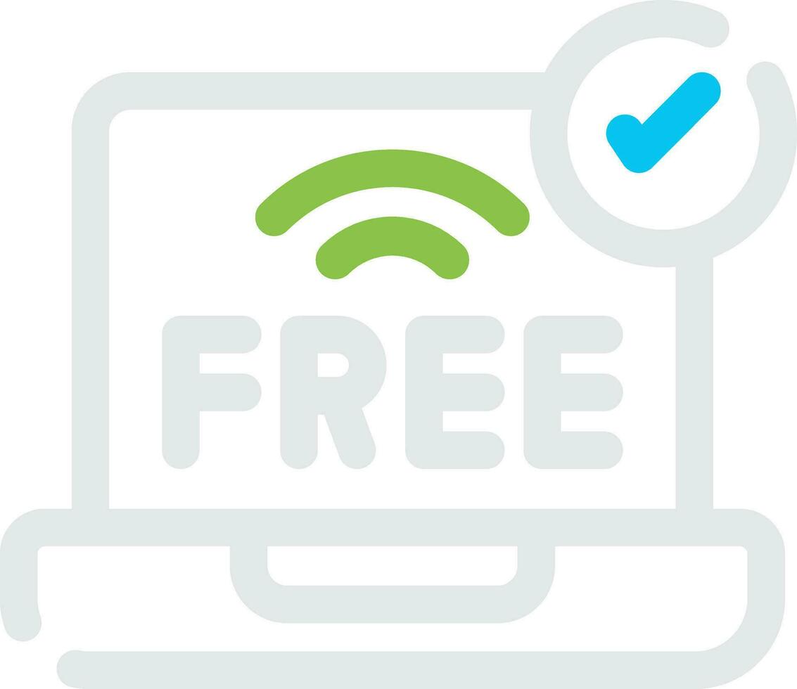 Free Wifi Creative Icon Design vector