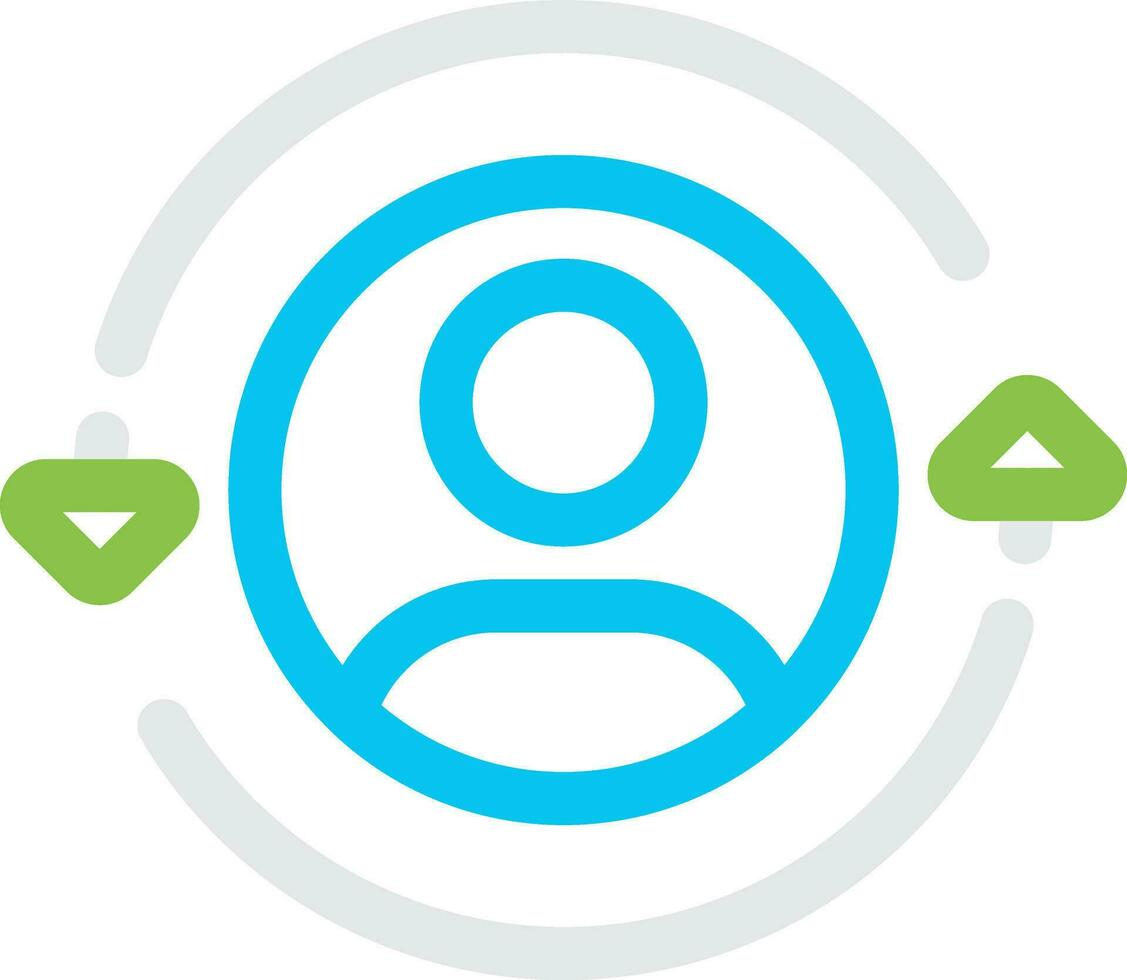Returning Visitor Creative Icon Design vector