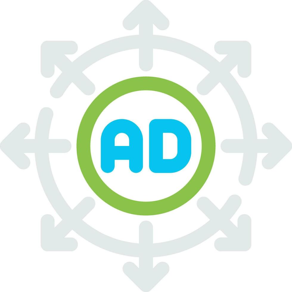 Advertising Submission Creative Icon Design vector