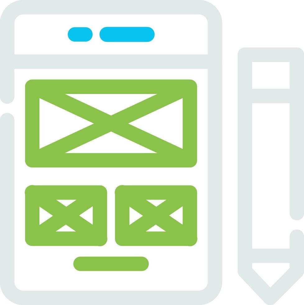 Two Different Color Design vector