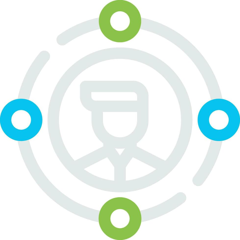 User Centered Creative Icon Design vector