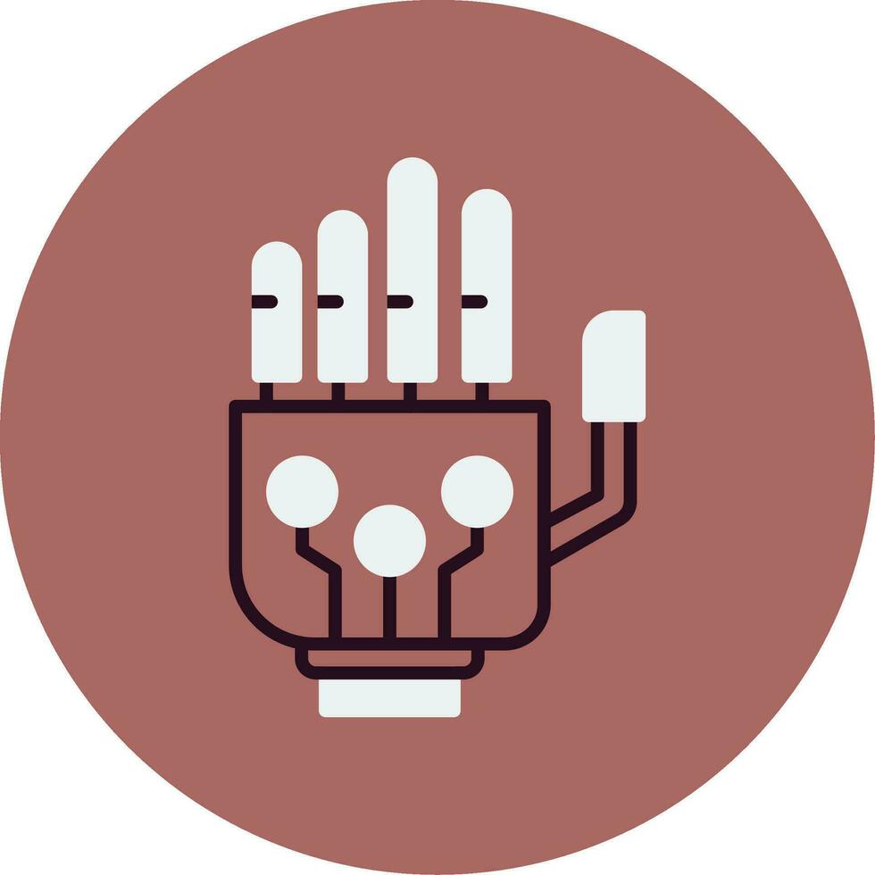 Robotic Hand Vector Icon