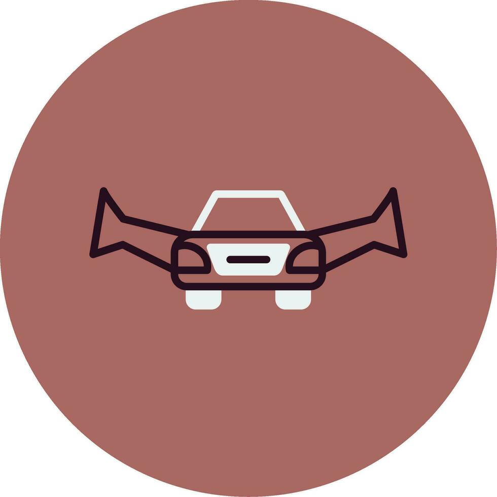 Flying Car Vector Icon
