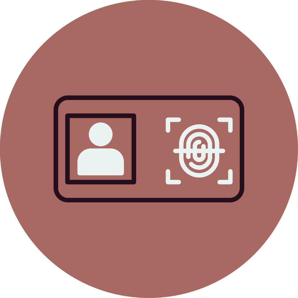 Biometric Identification Vector Icon