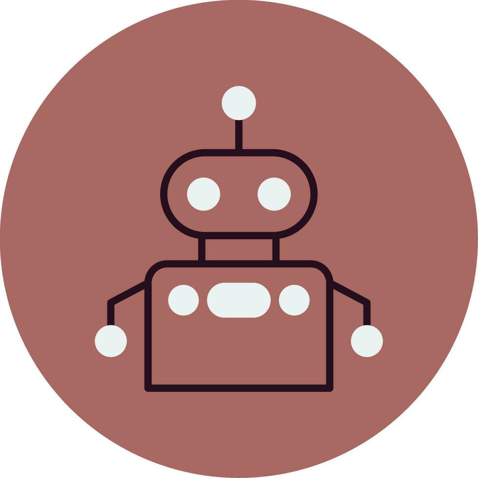 icono de vector de robot