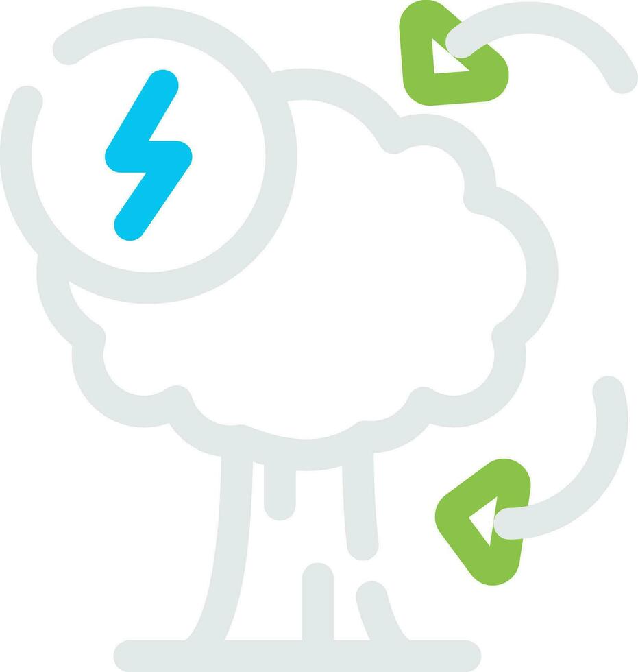Eco Electricity Creative Icon Design vector