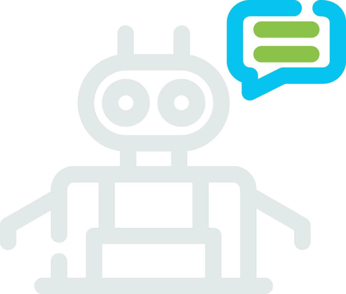 Chatbot Creative Icon Design vector