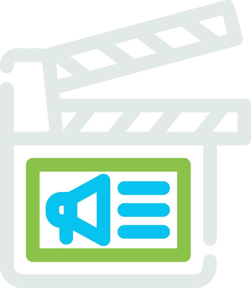 Cinema Ad Creative Icon Design vector
