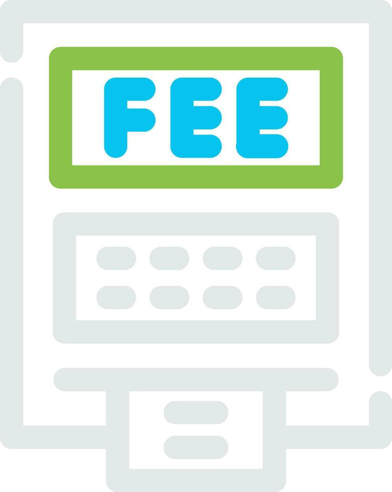ATM Fees Creative Icon Design vector