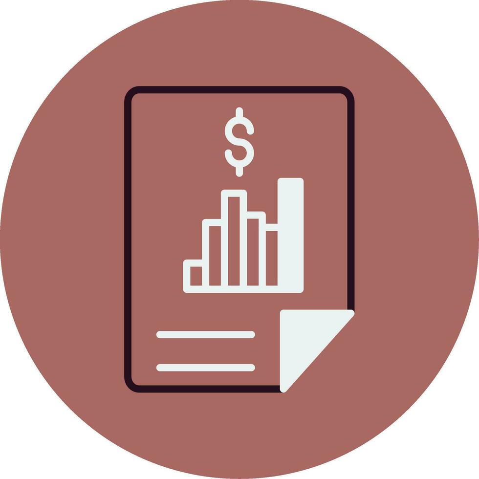 Financial Report Vector Icon