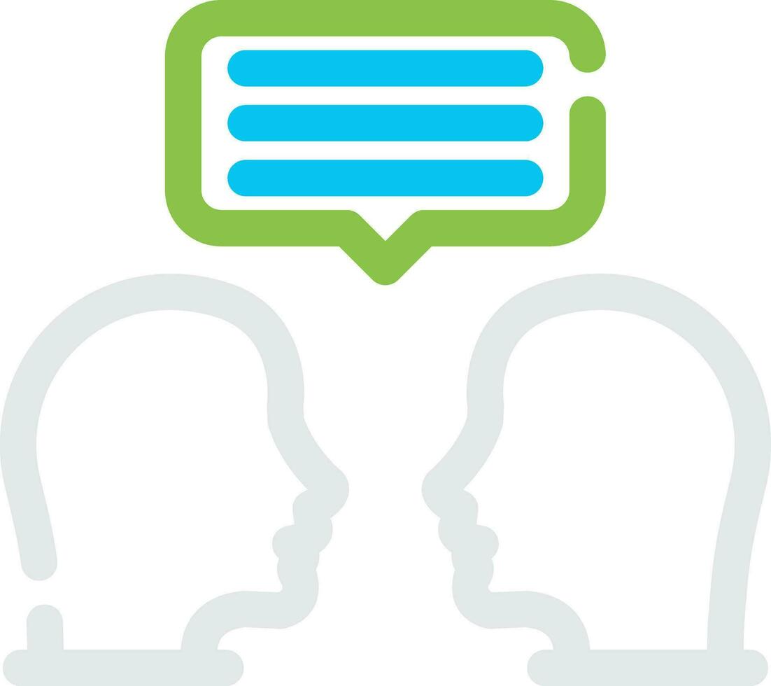 Face To Face Creative Icon Design vector