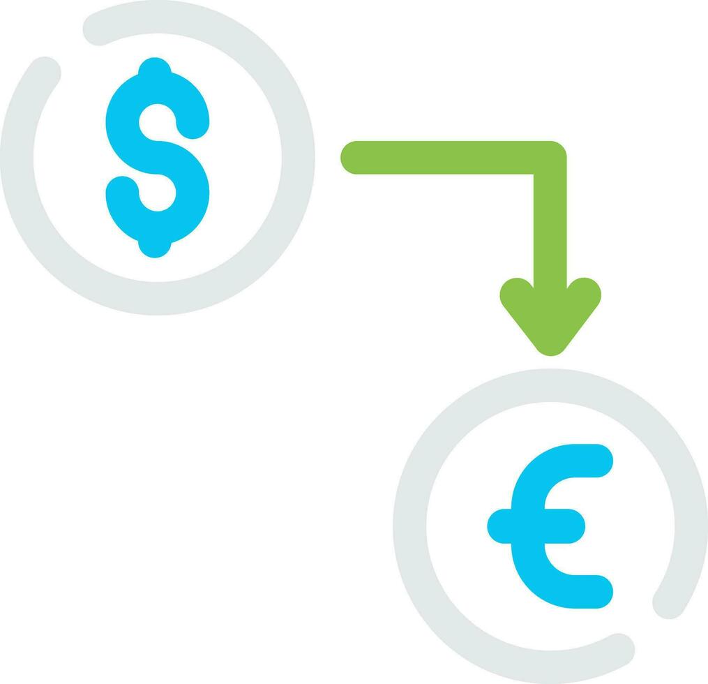 Currency Exchange Creative Icon Design vector