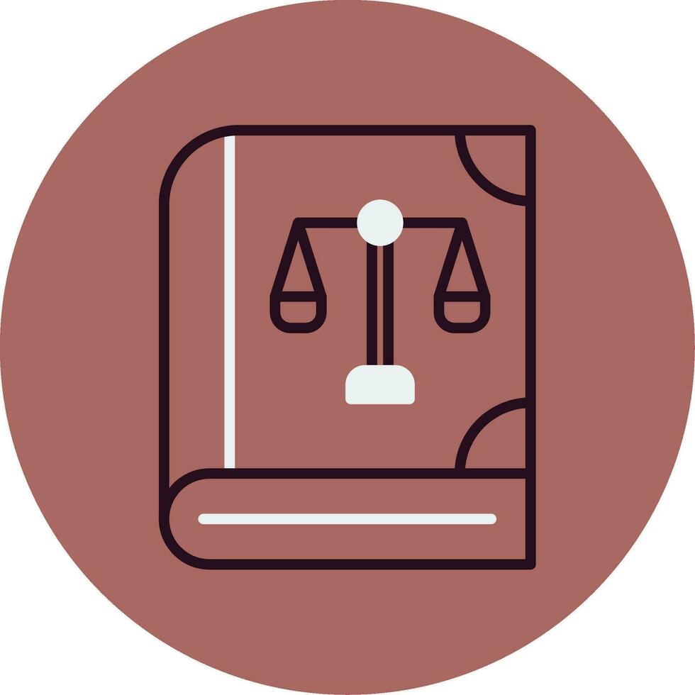 Law Book Vector Icon